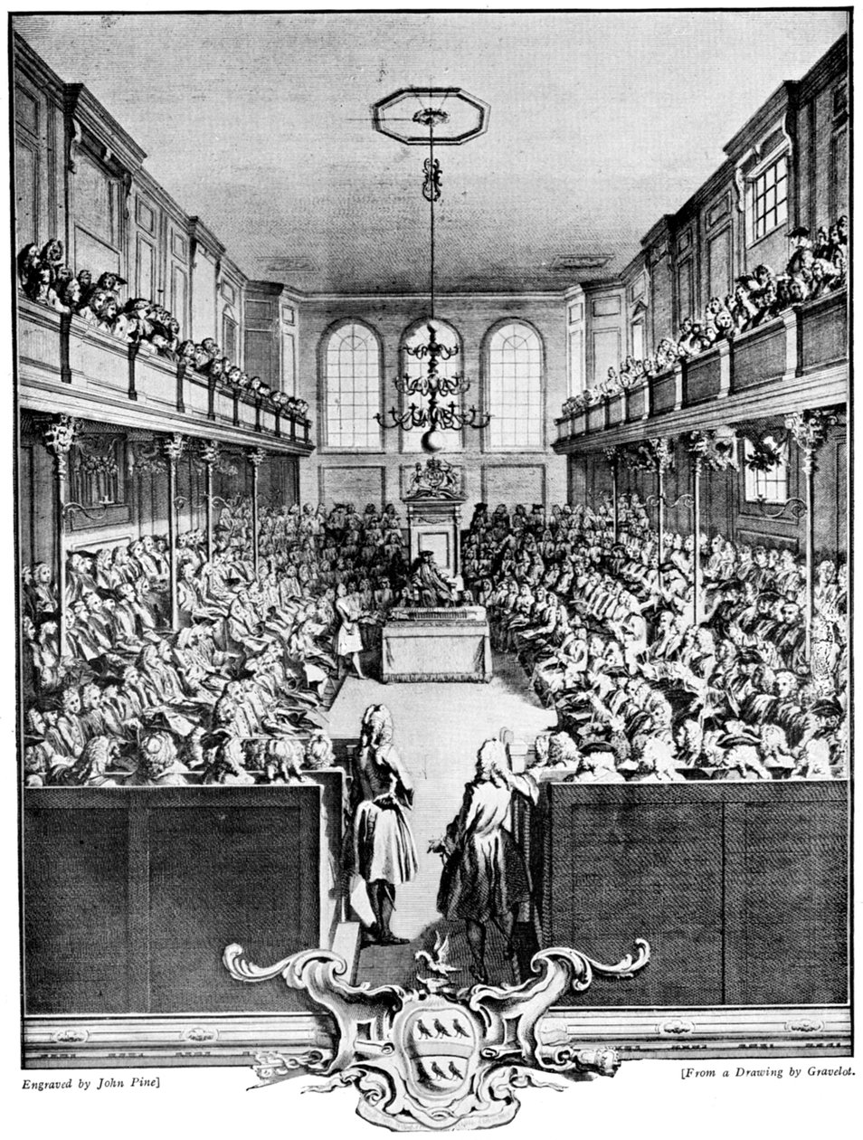 Underhuset, 1742, c1920 av John Pine