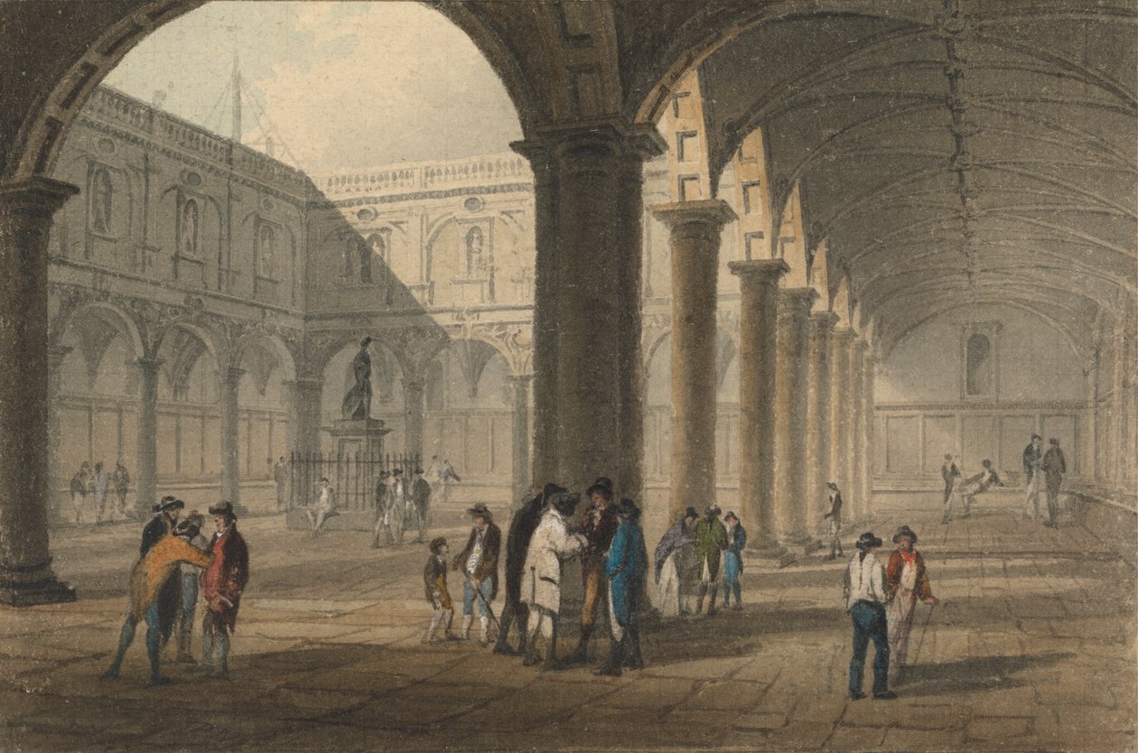 Firkanten til Royal Exchange av John Preston Neale
