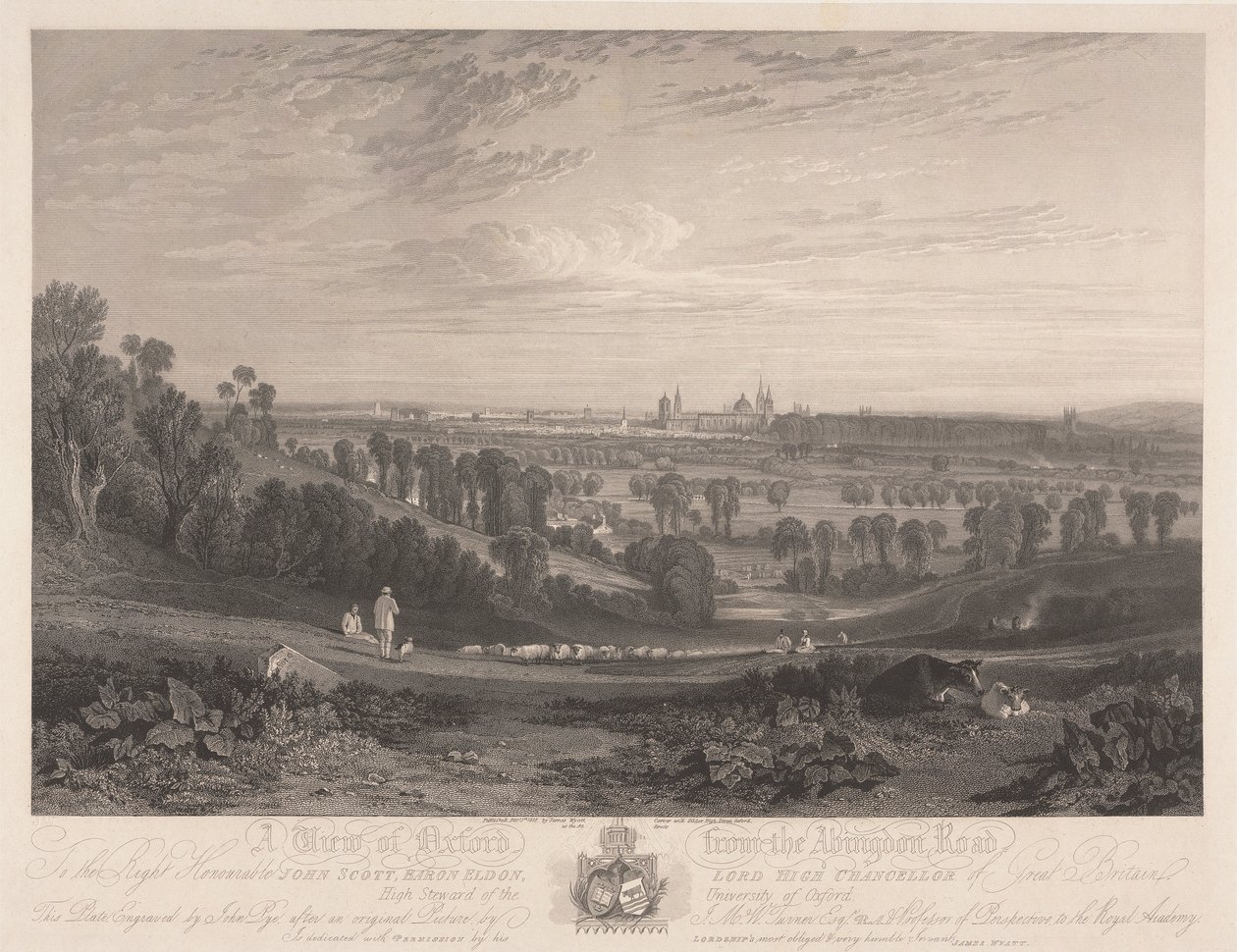 Utsikt over Oxford fra Abingdon Road av John Pye