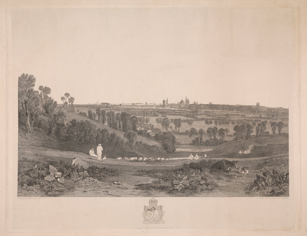 Utsikt over Oxford fra Abingdon Road av John Pye