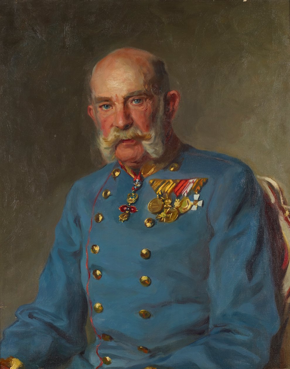 Keiser Franz Joseph I i tjenesteuniformen til en østerriksk feltmarskalk av John Quincy Adams