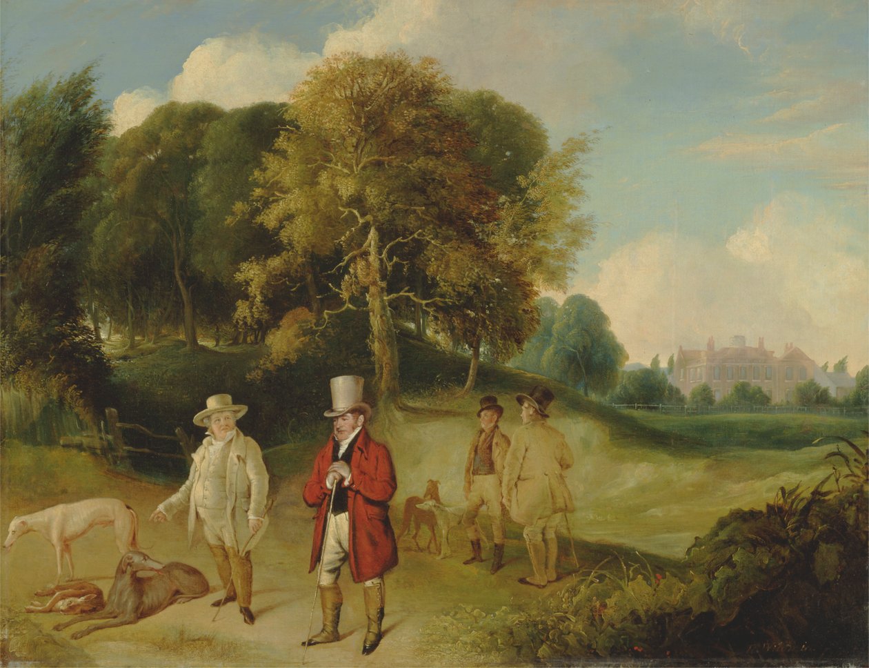 JMW Turner og Walter Fawkes i Farnley Hall av John R. Wildman