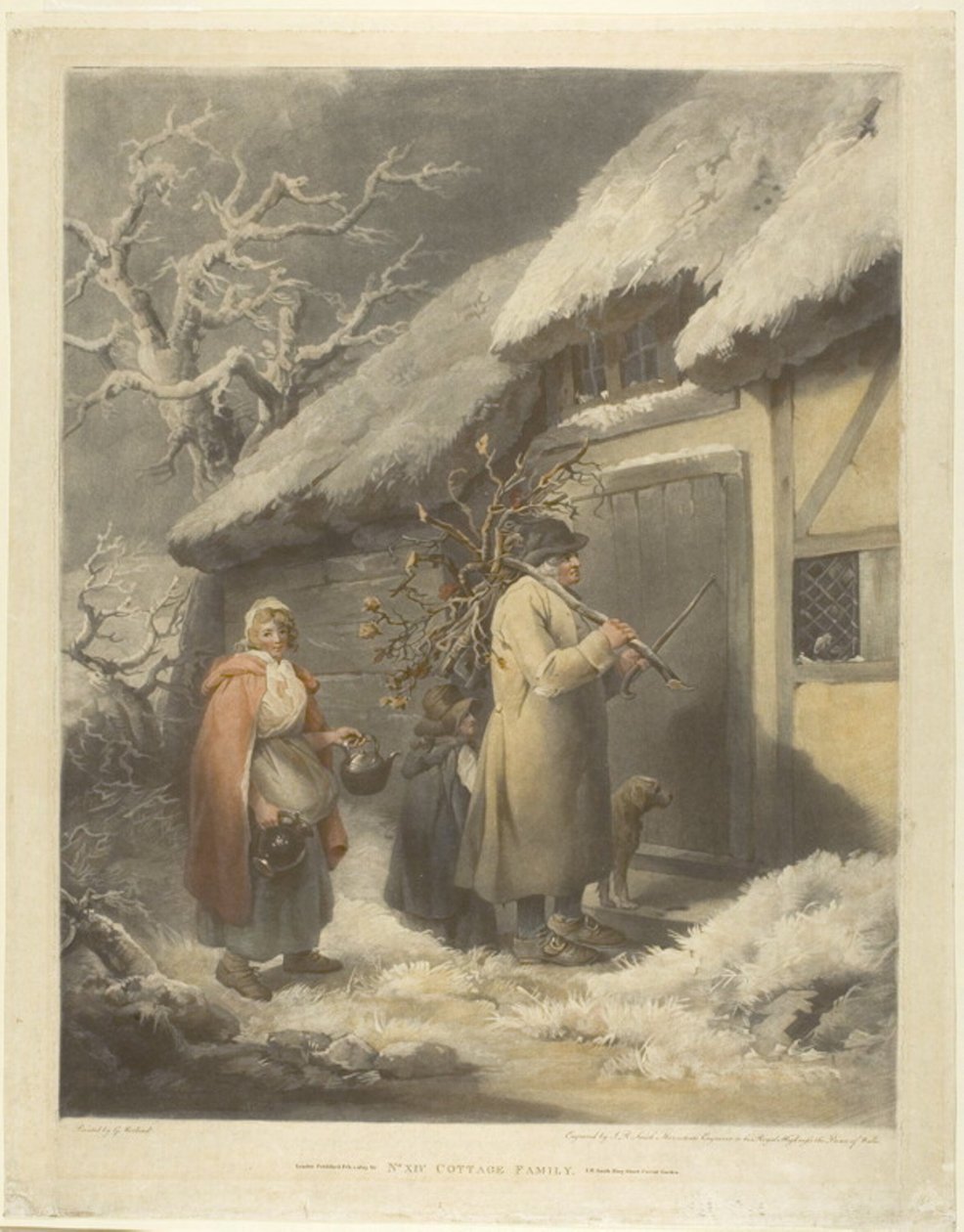 Hyttefamilie av John Raphael Smith