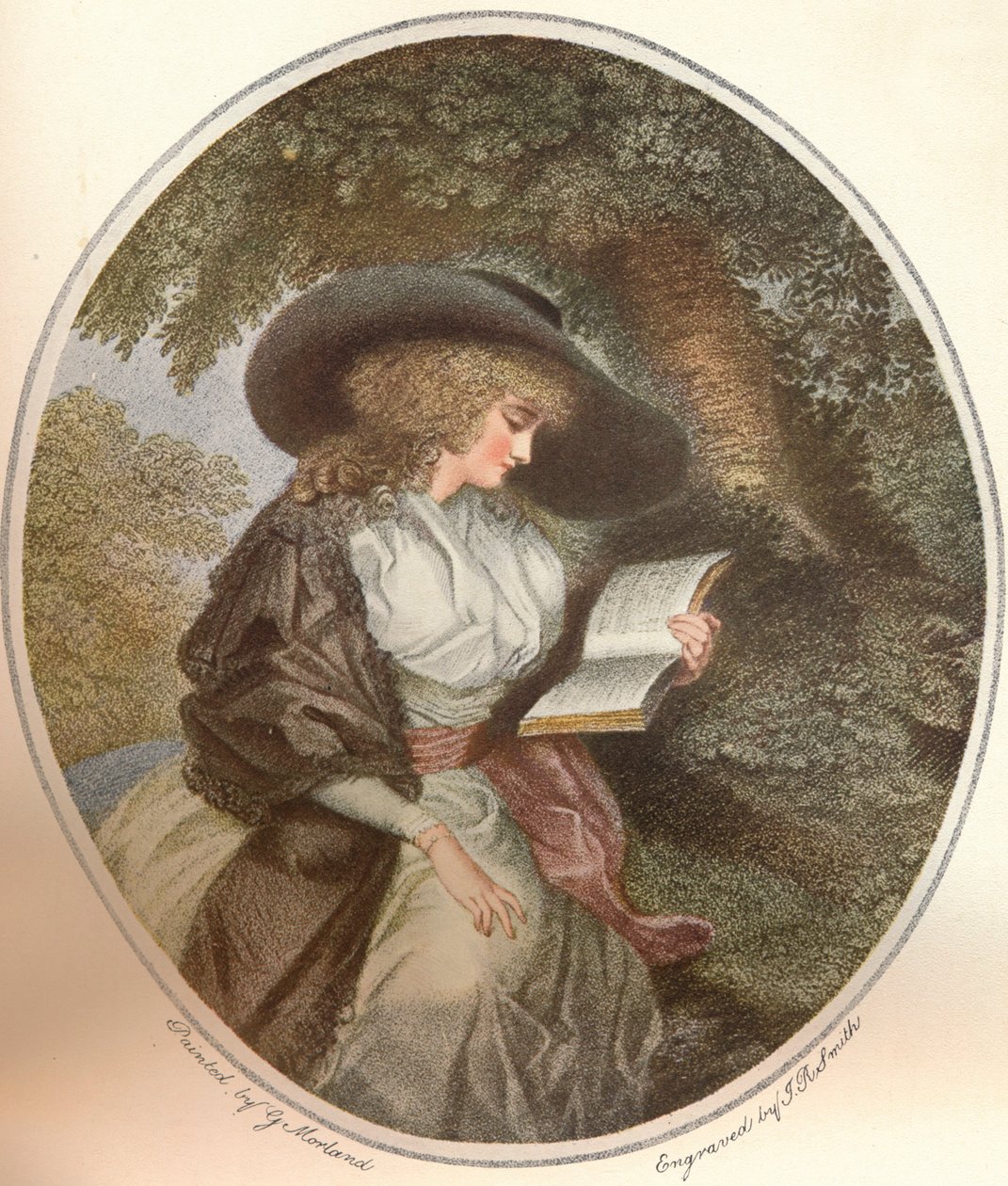 Delia på landet, 1788, 1902 av John Raphael Smith