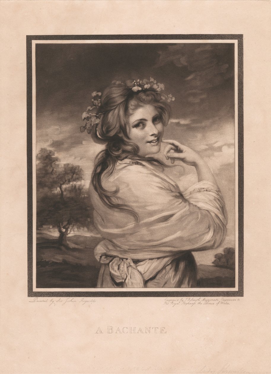 Emma Hart som bakchantinne av John Raphael Smith