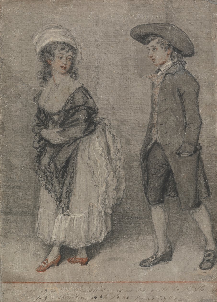Han går etter henne straks som en okse går til slakt (Ordspråkene, kapittel VII, vers 22) av John Raphael Smith
