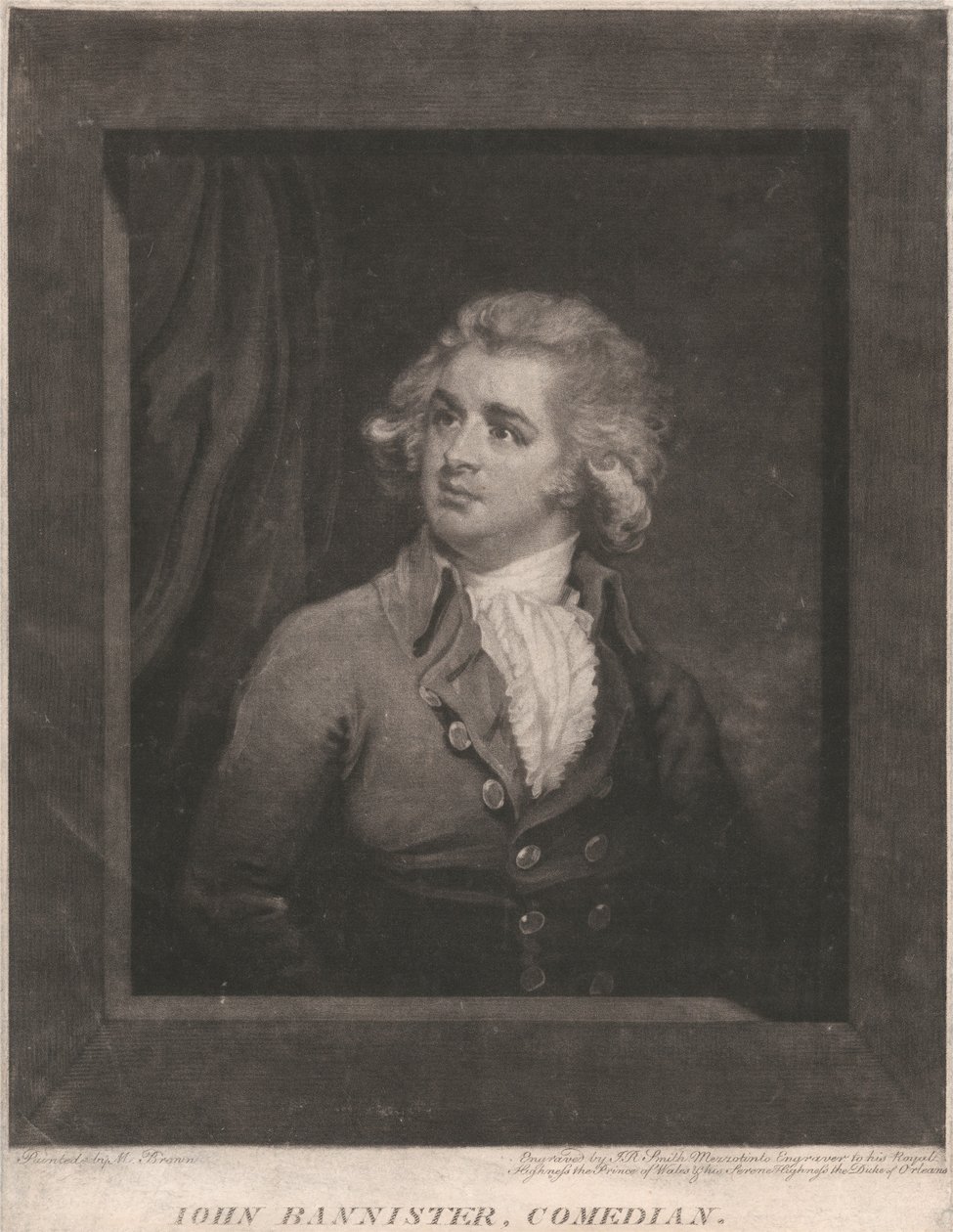 John Bannister, komiker, 1787 av John Raphael Smith