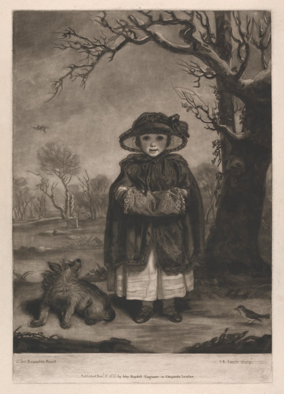 Lady Caroline Montagu som "Winter" av John Raphael Smith