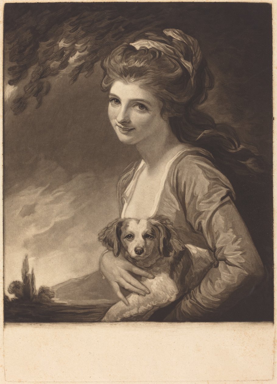 Lady Hamilton as Nature, utgitt 1784. av John Raphael Smith