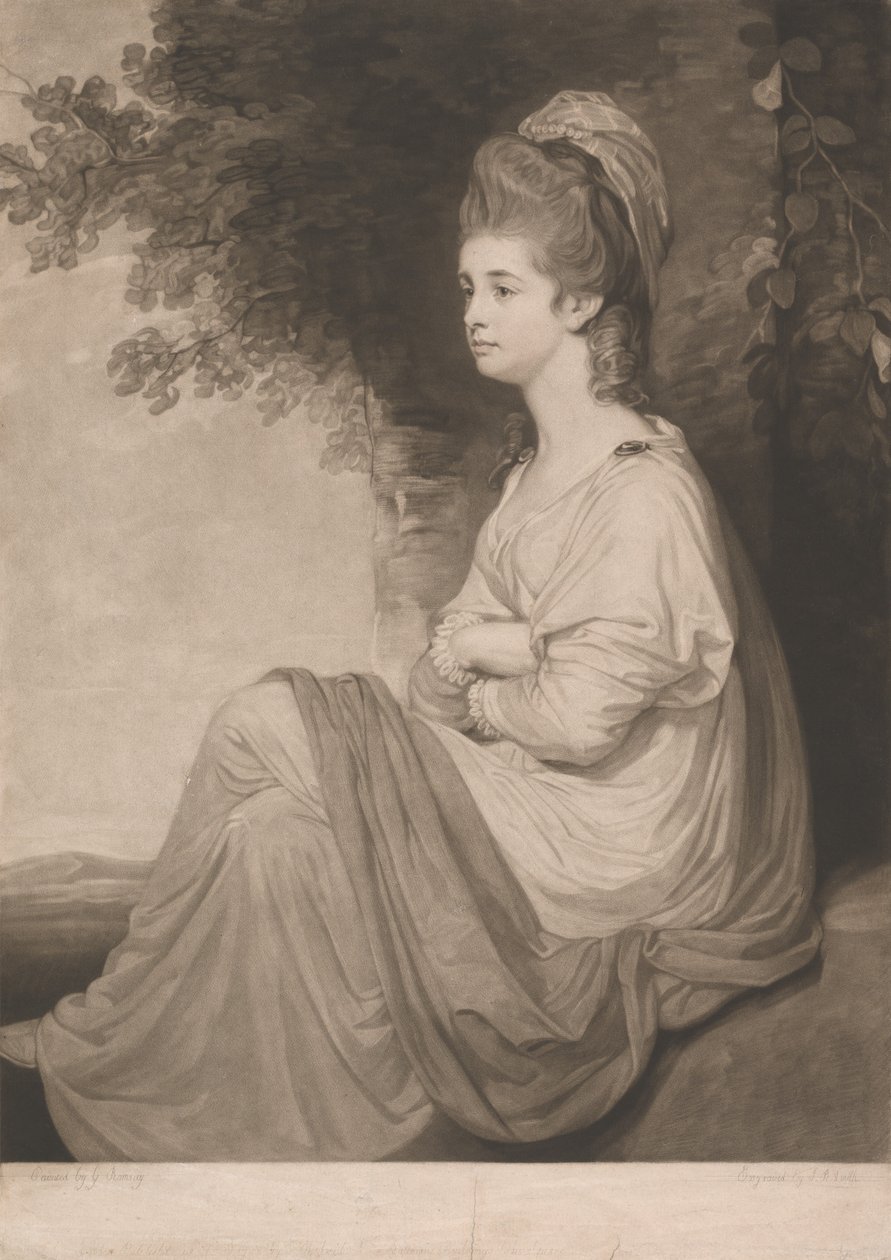 Louisa, Lady Stormont av John Raphael Smith