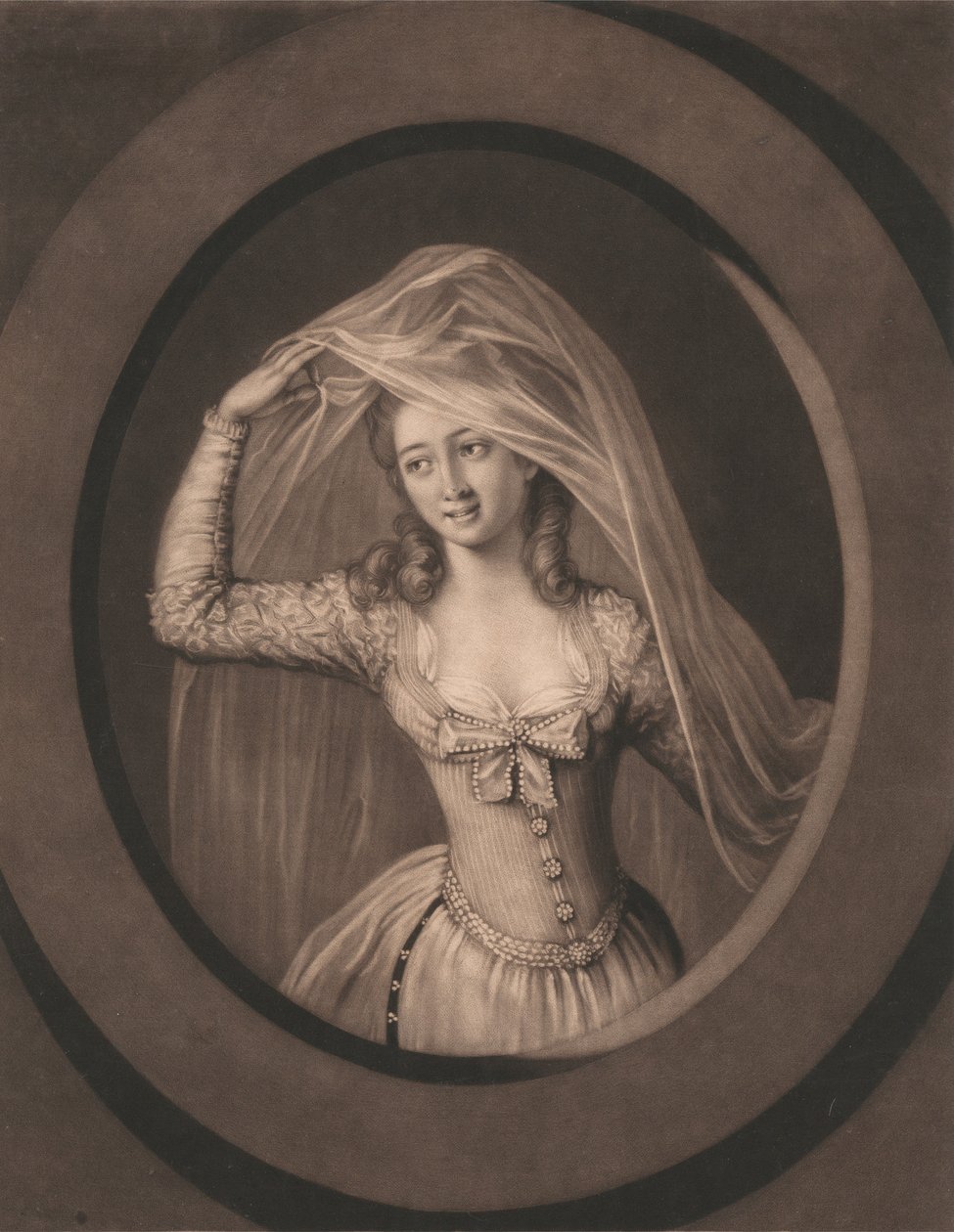 Miss Brown i rollen som Clara av John Raphael Smith