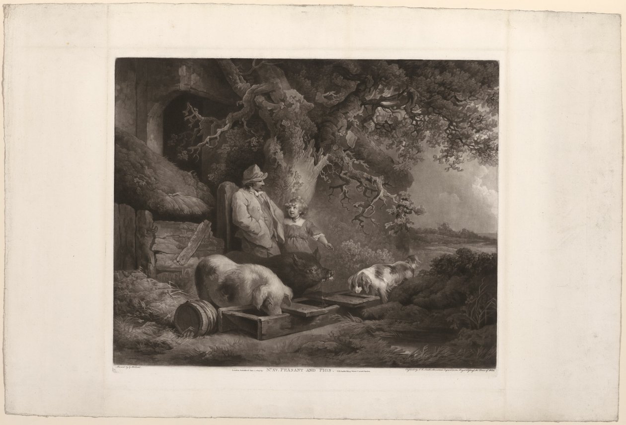 Bonde og griser av John Raphael Smith