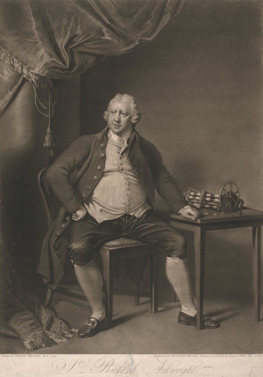 Portrett av Richard Arkwright av John Raphael Smith