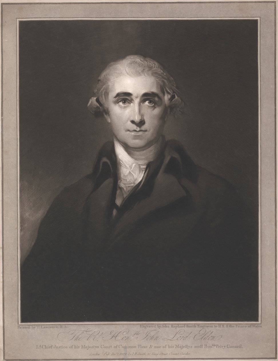 Høyre ærede John Lord Eldon av John Raphael Smith
