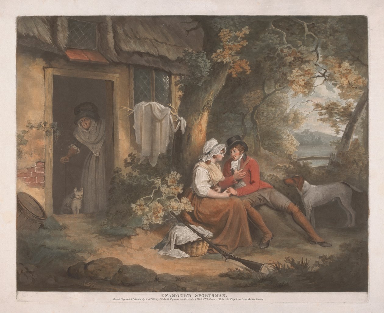 [Skyting] Enamour'd Sportsman av John Raphael Smith