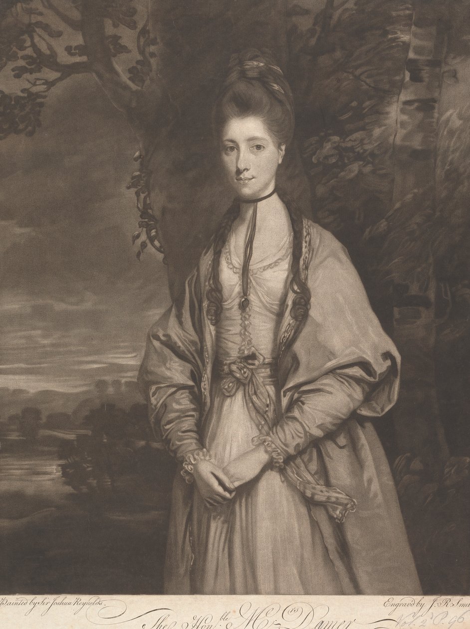 Den ærede Mrs. Anne Seymour Damer (født Conway) av John Raphael Smith