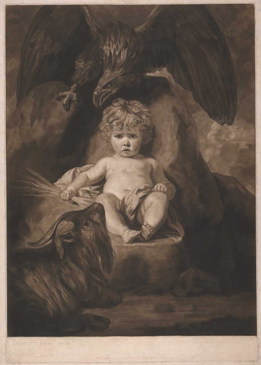 Jupiter som spedbarn av John Raphael Smith