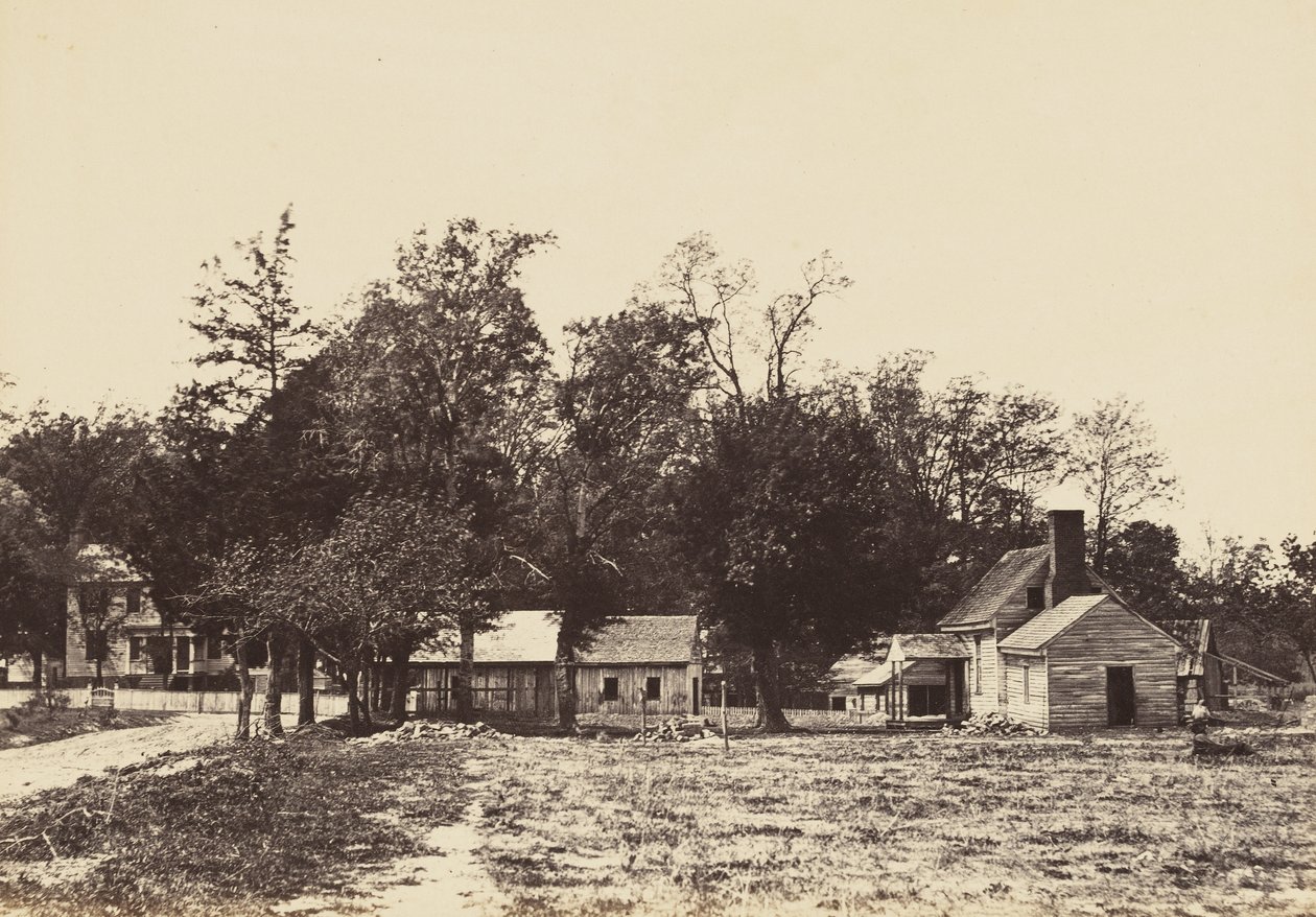 Mechanicsville, Virginia., April 1865 (albumintrykk montert på vevd papir) av John Reekie