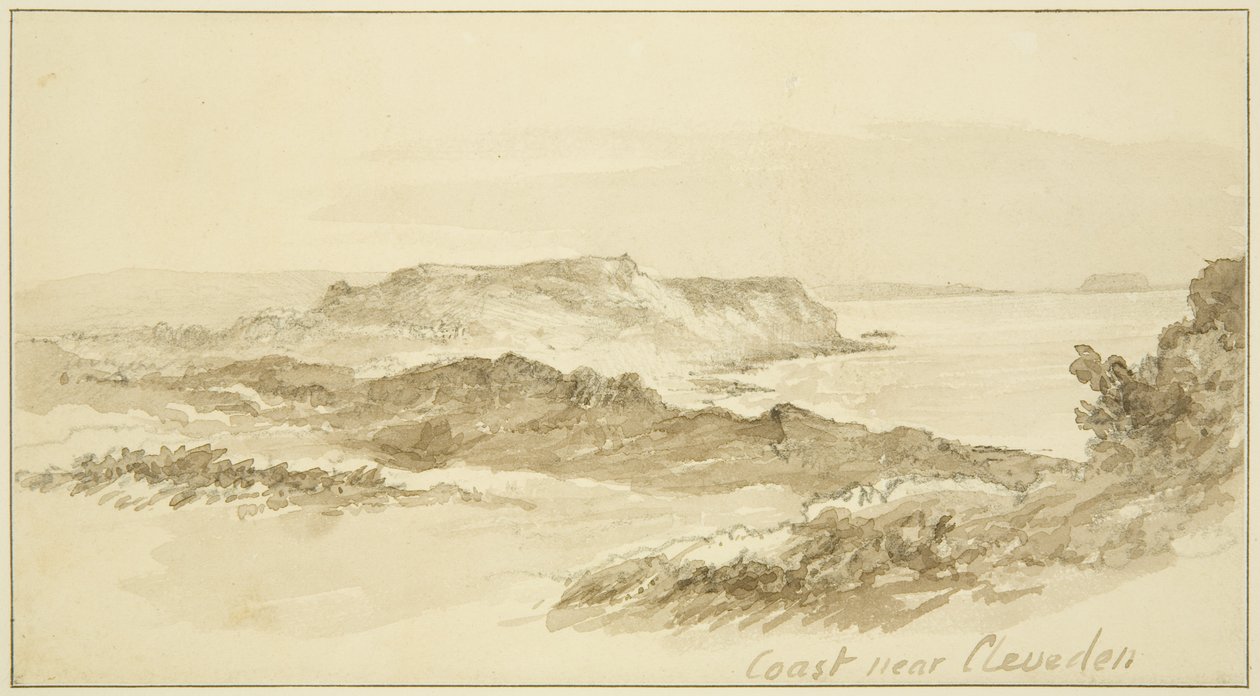 Kyst nær Clevedon av John Reverend Eden