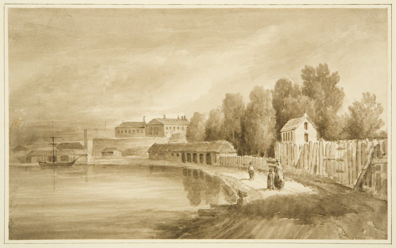 Ropewalk og baksiden av New Gaol av John Reverend Eden