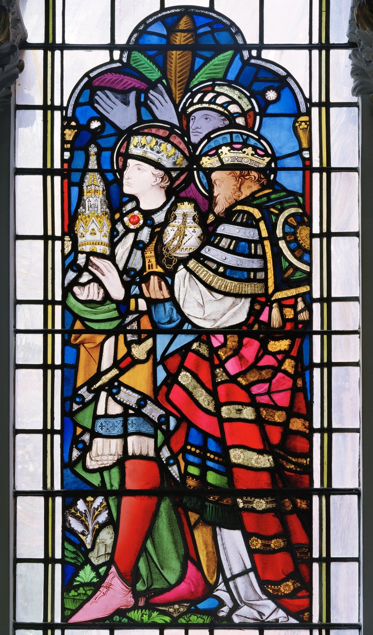 Adoration of the Magi, 1859 (farget glass) av John Richard Clayton