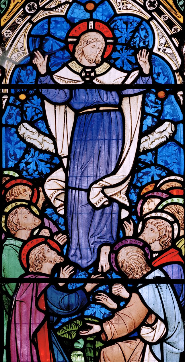 The Ascension, 1860 (farget glass) av John Richard Clayton