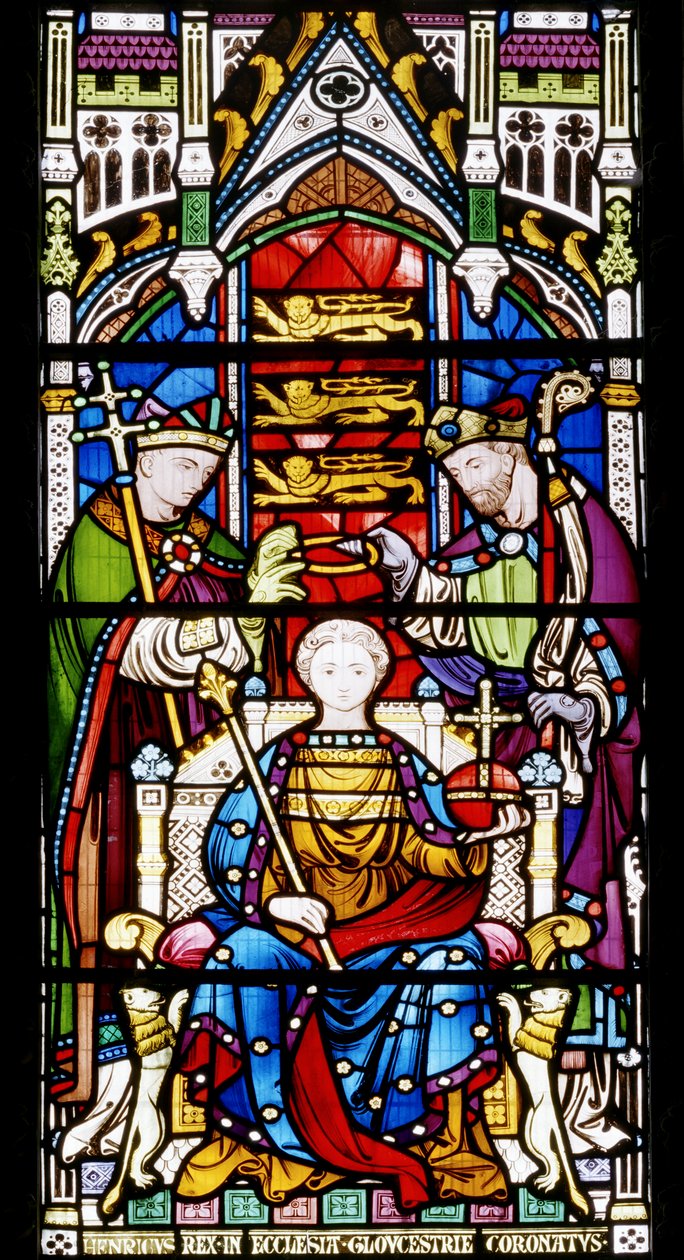 The Coronation of Henry III, 1860 (farget glass) av John Richard Clayton
