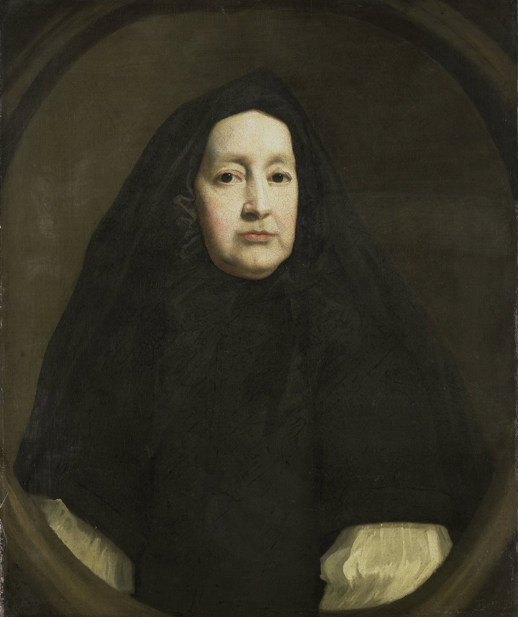 Portrett av Katharine Elliot (død 1688), dresser av hertuginne Anne av York og første kvinne i sengekammeret til dronning Mary av Modena, henholdsvis den første og andre hustruen til James II av England av John Riley (copy after)