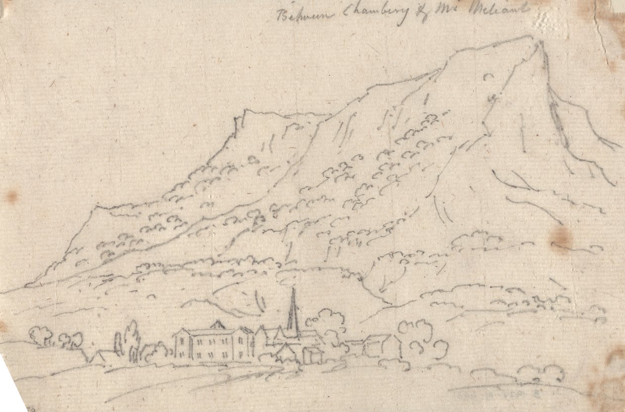 Mellom Chamberg og Mt. Meliant av John Robert Cozens