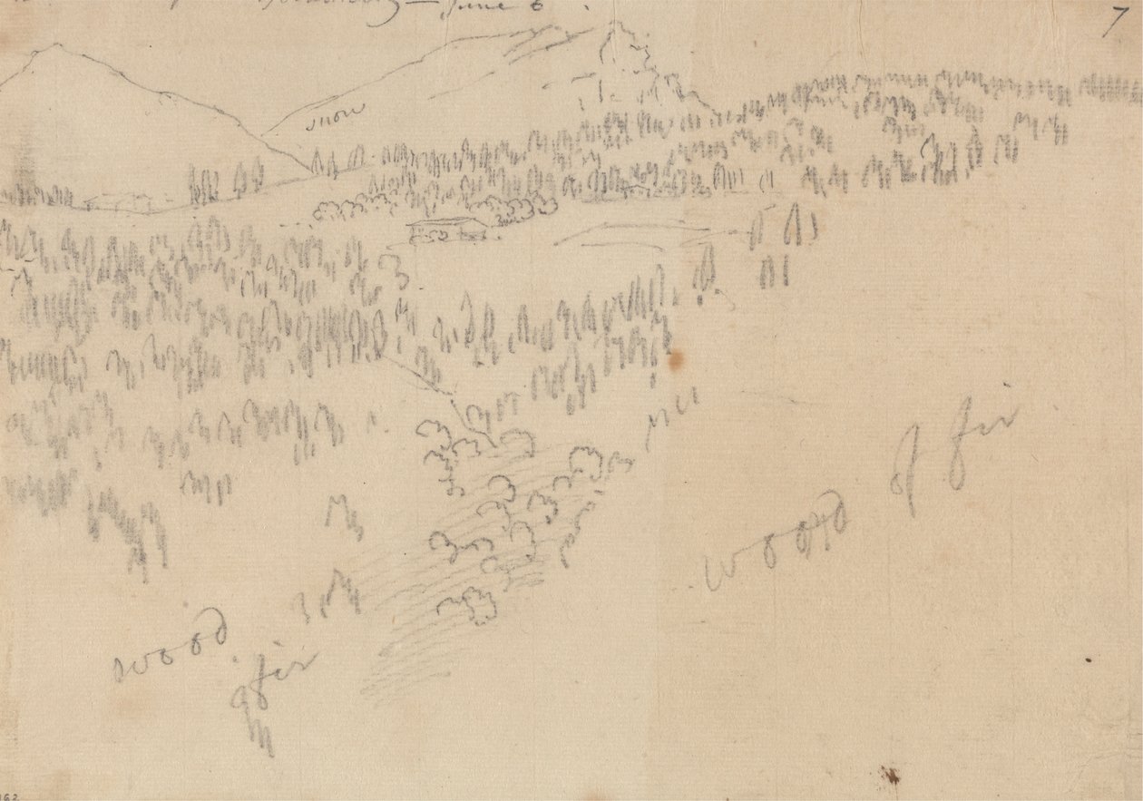 Mellom Innsbruck og Schönberg av John Robert Cozens