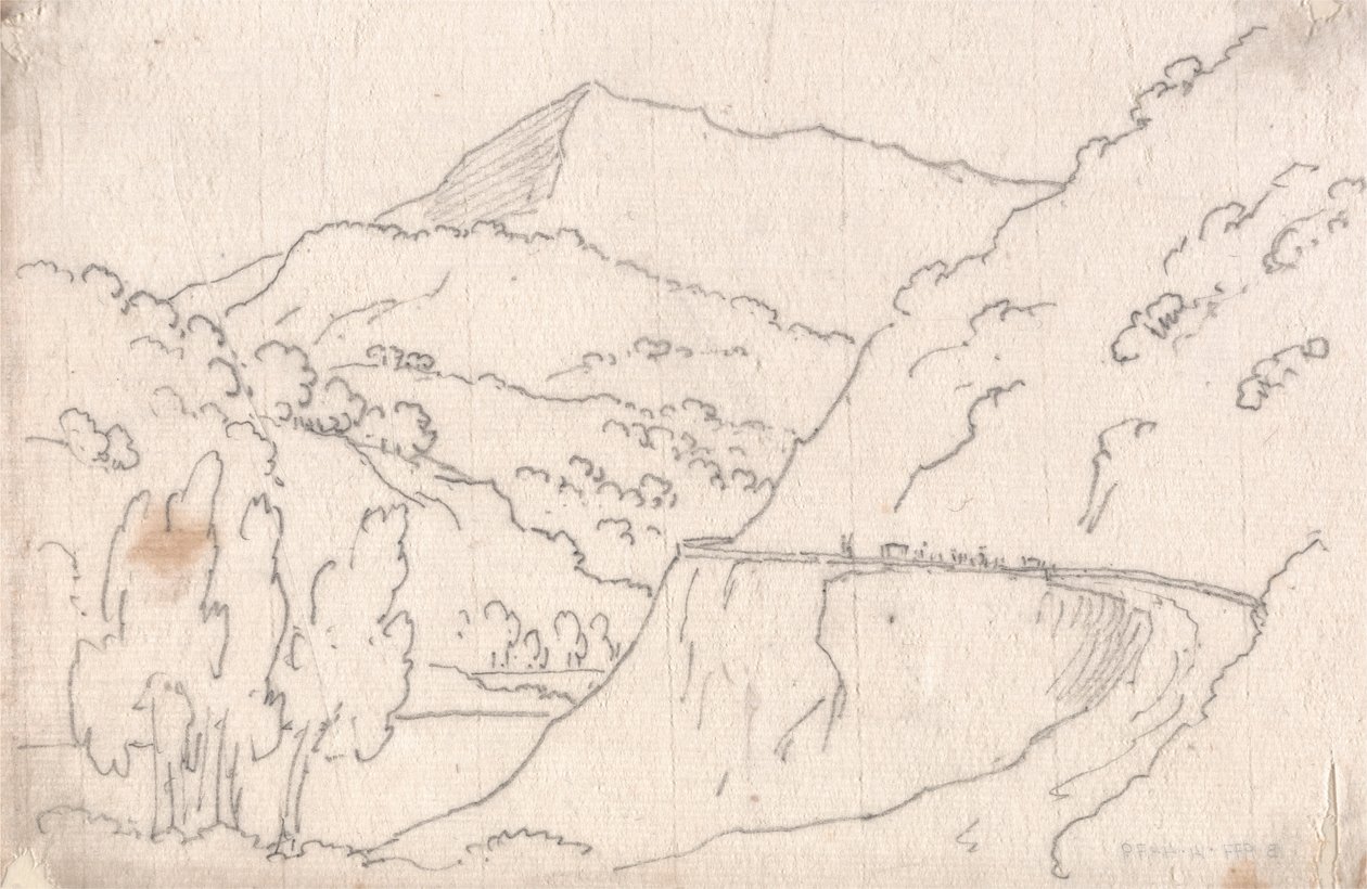 Mellom Tavarnelle og Capriano av John Robert Cozens