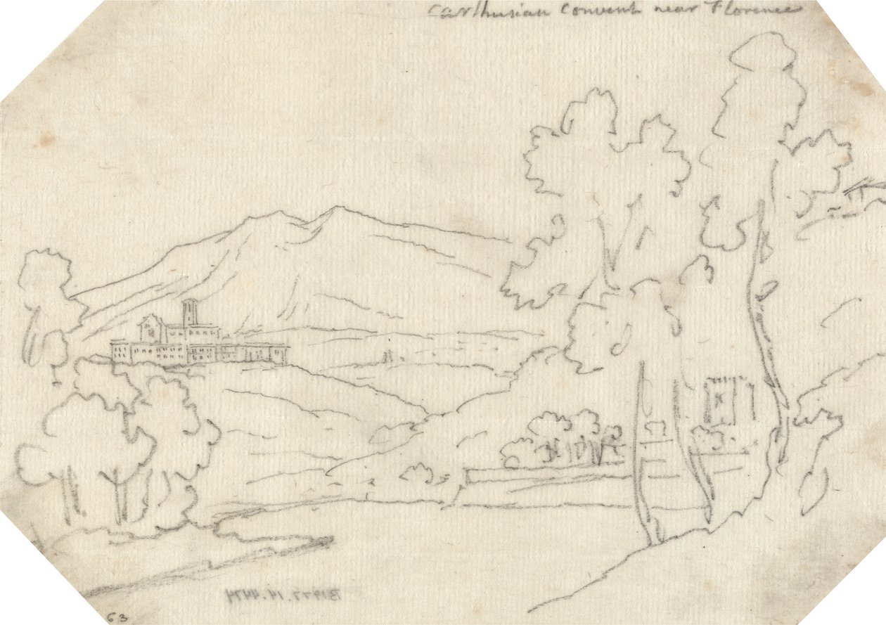 Karteuserkloster nær Firenze av John Robert Cozens