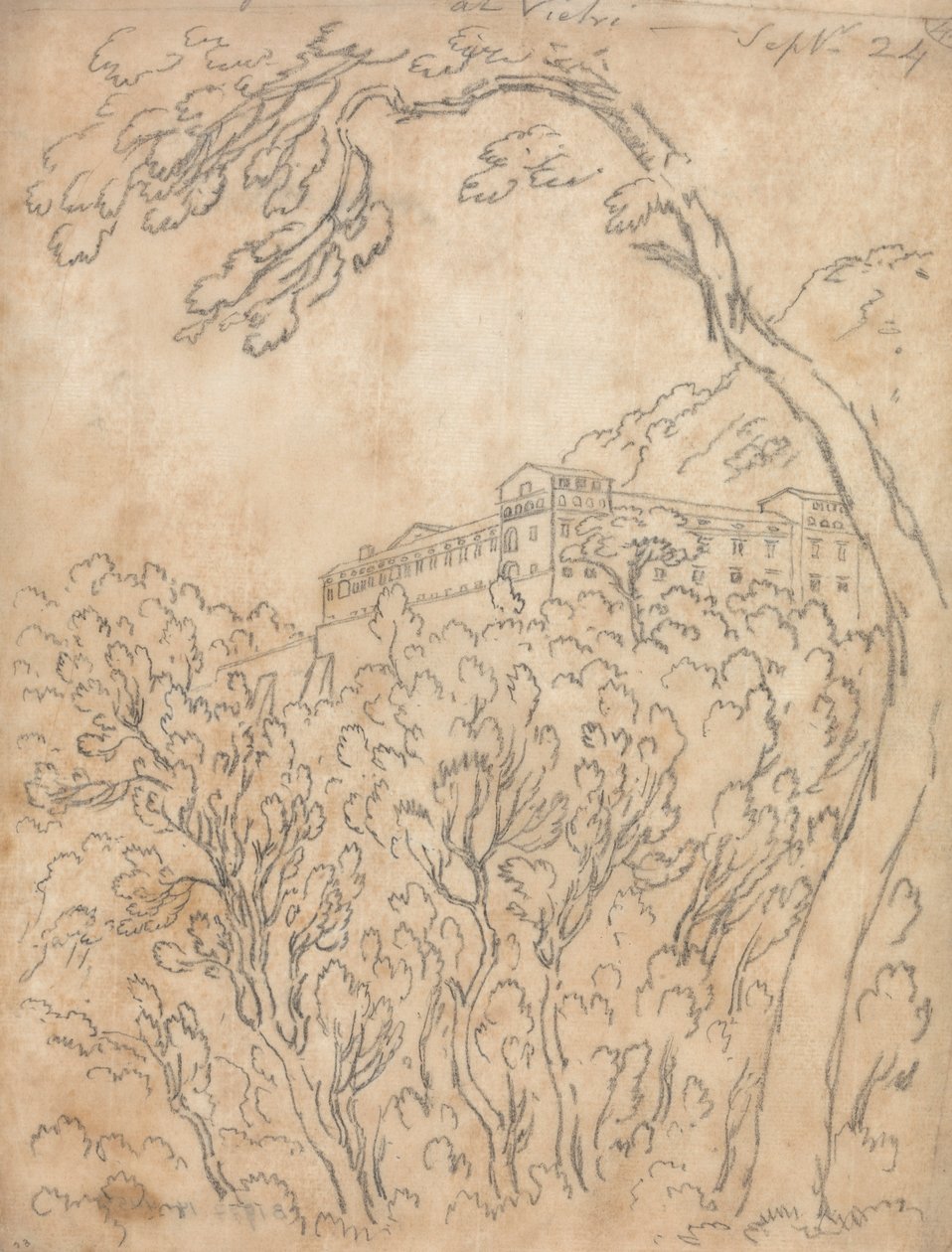 Kloster i Vietri av John Robert Cozens