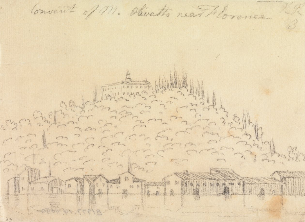 Klosteret Monte Olivetto nær Firenze av John Robert Cozens