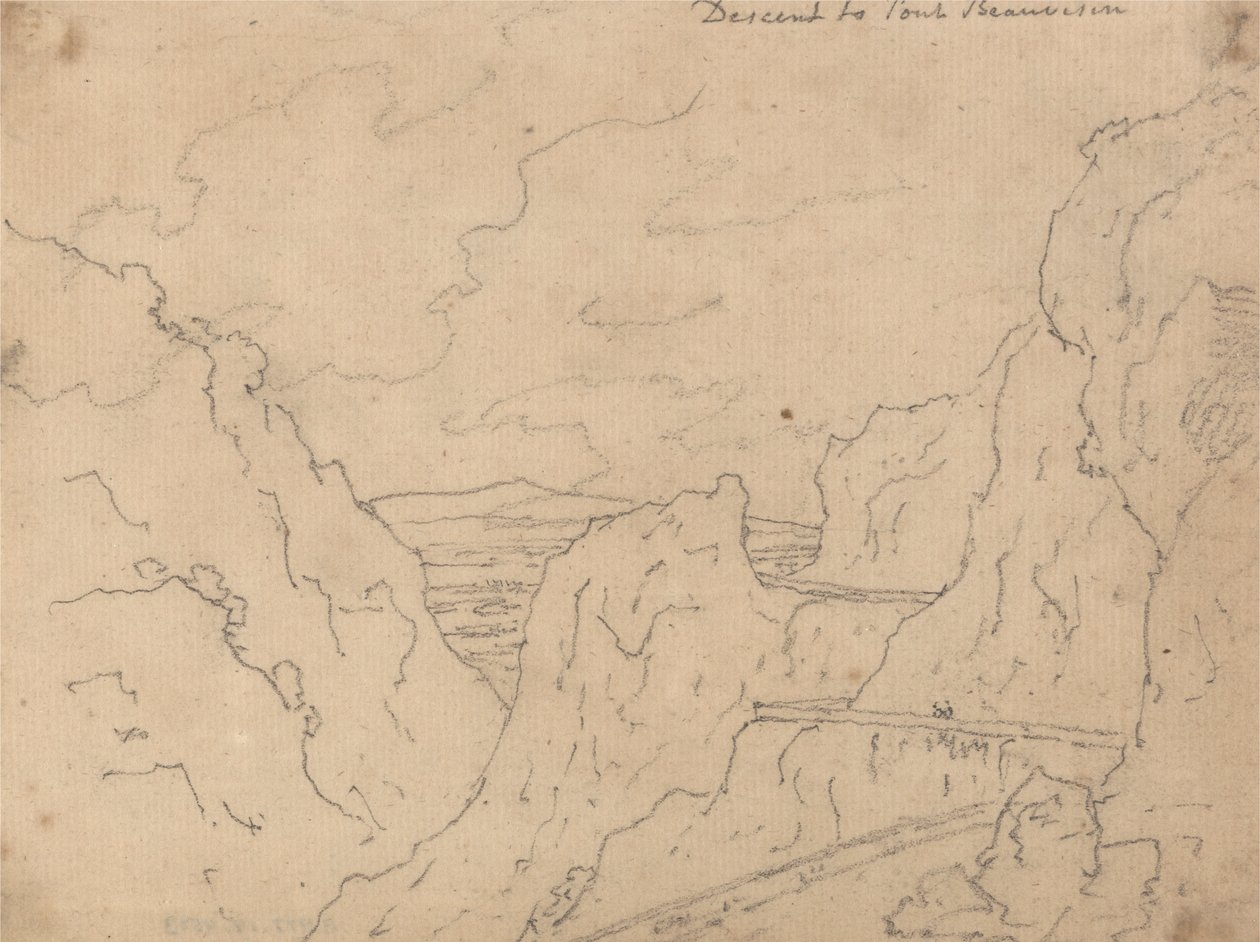 Nedstigning til Pont de Beauvoisin av John Robert Cozens