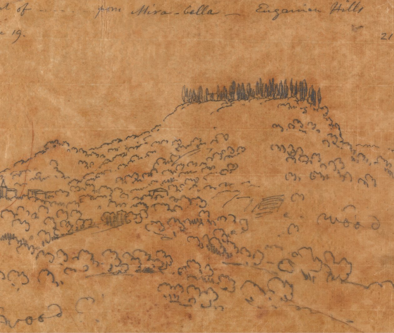 Fra Mirabella, Euganean Hills, 19. juni av John Robert Cozens