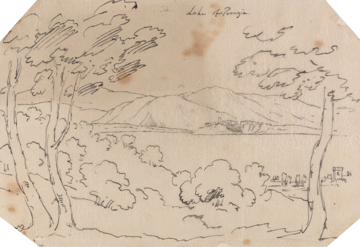 Perugiasjøen av John Robert Cozens