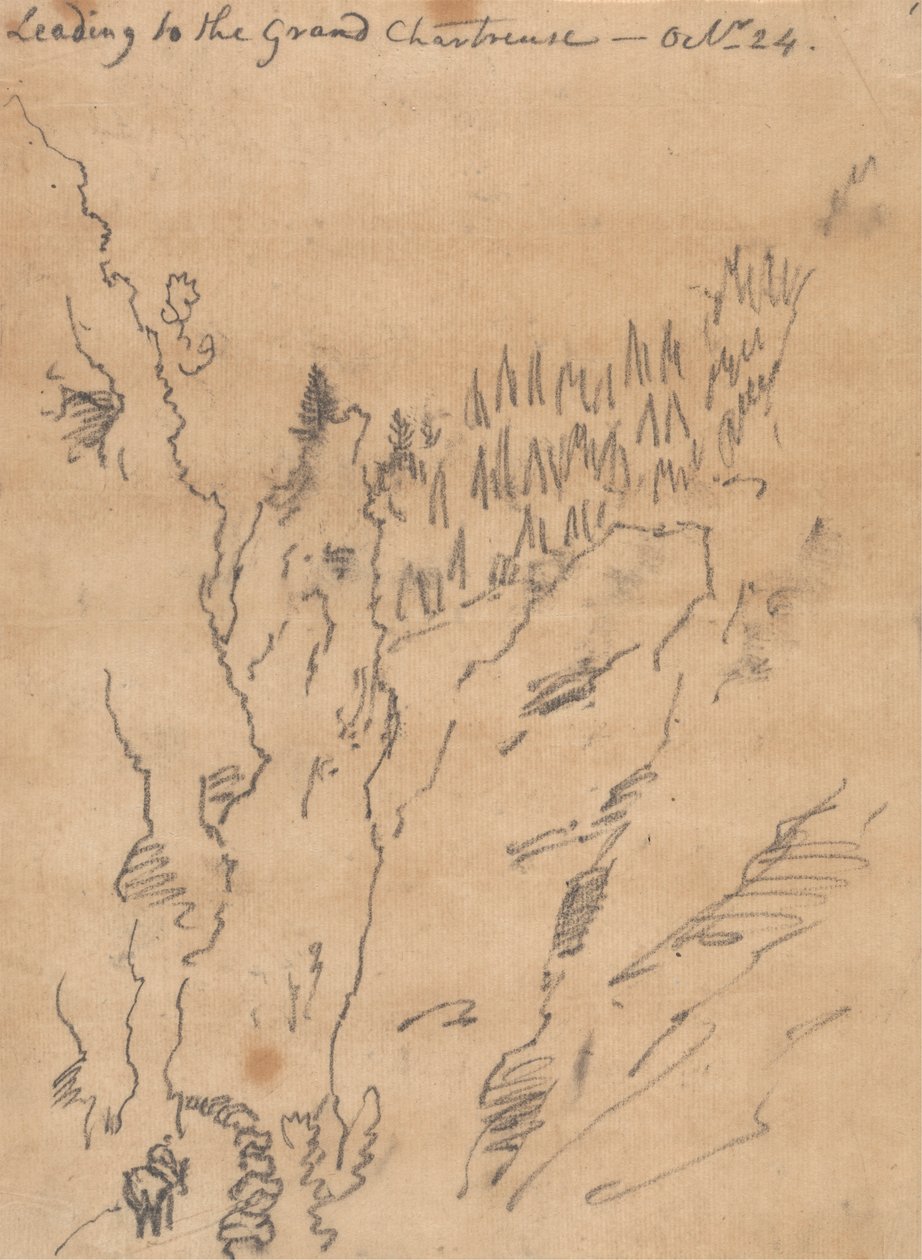 Fører til Grand Chartreuse, 24. oktober av John Robert Cozens