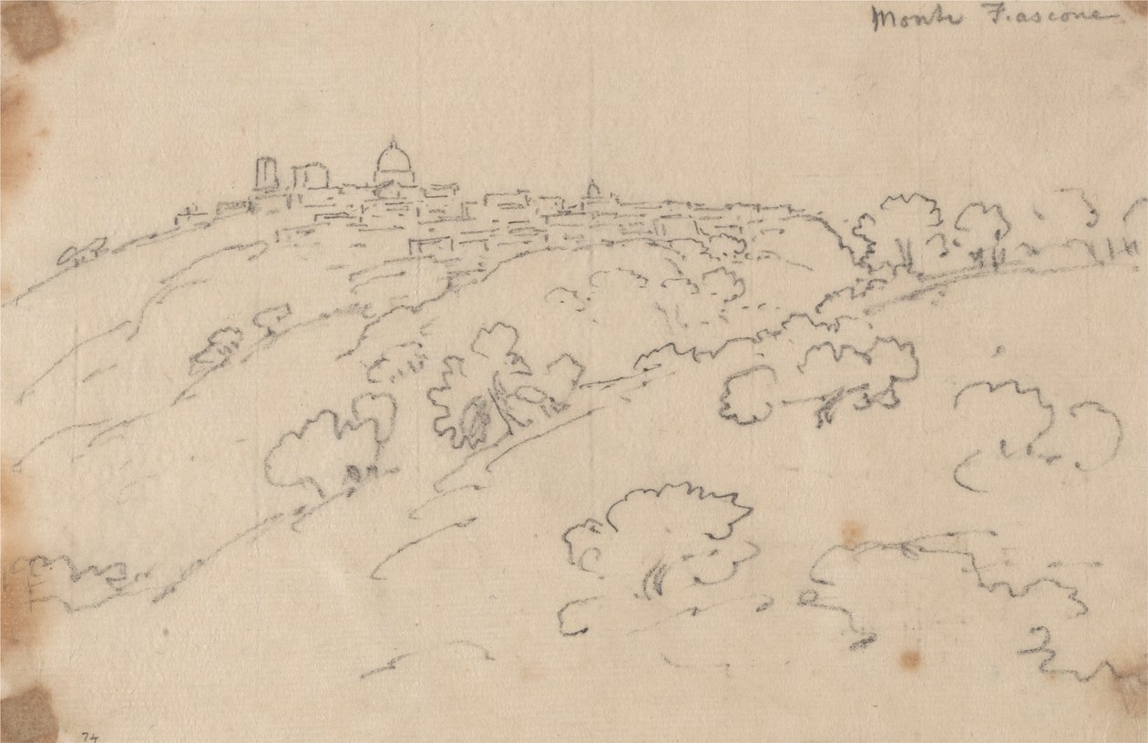 Fiascone-fjellet av John Robert Cozens