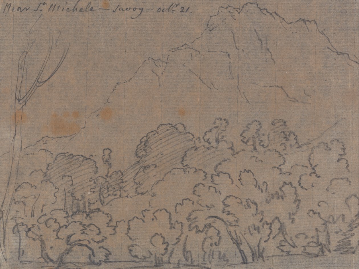 Nær St. Michele, Savoy, 21. oktober av John Robert Cozens