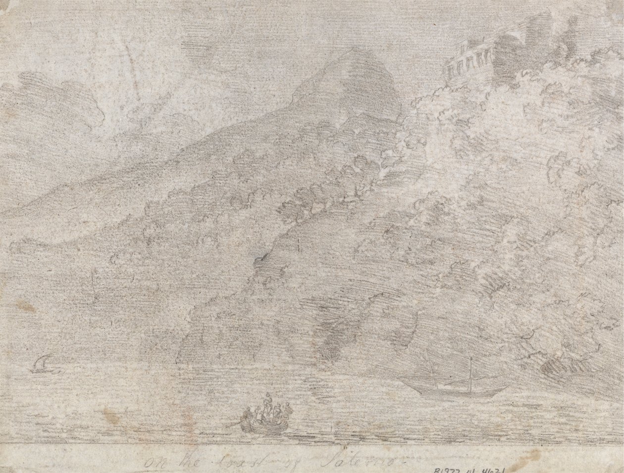 På kysten av Salerno av John Robert Cozens