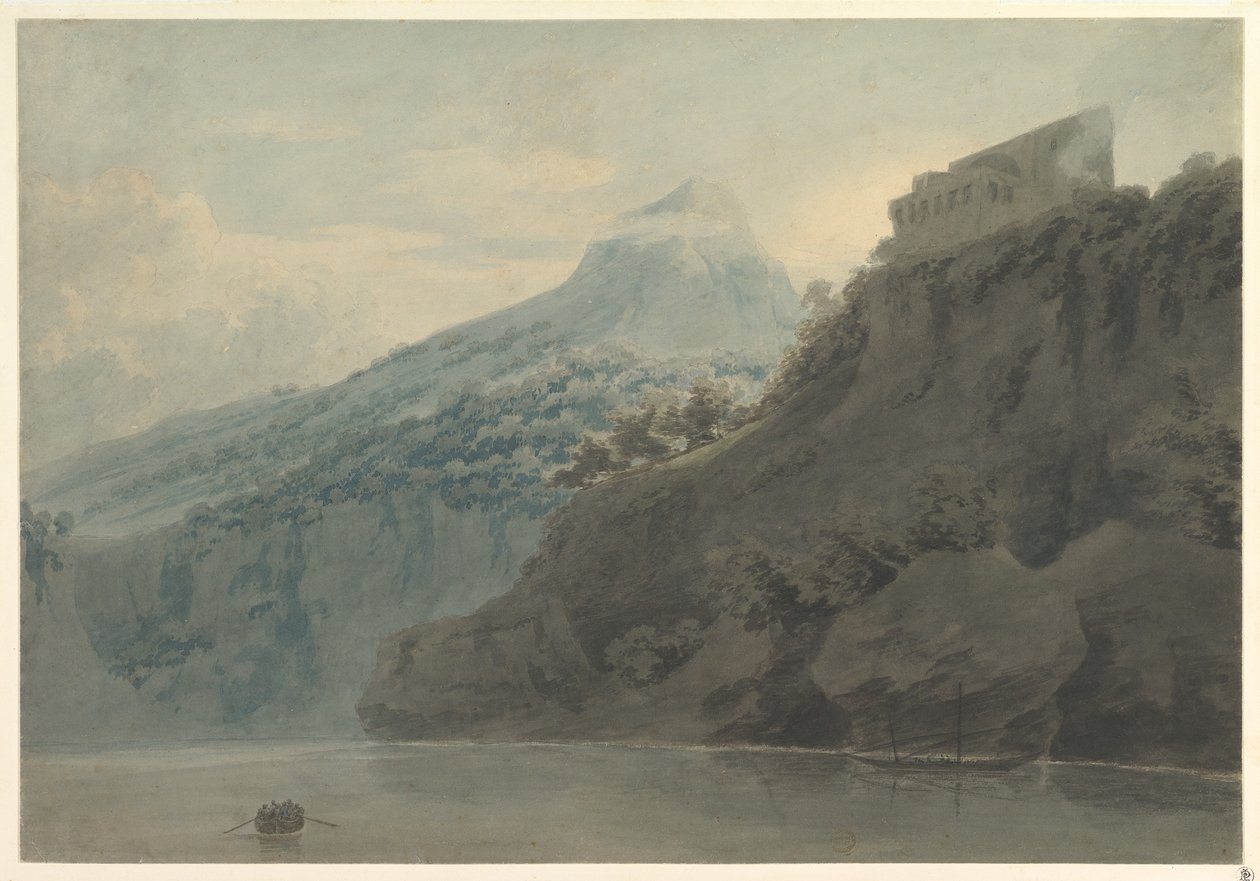 Ved Salernobukten nær Vietri av John Robert Cozens