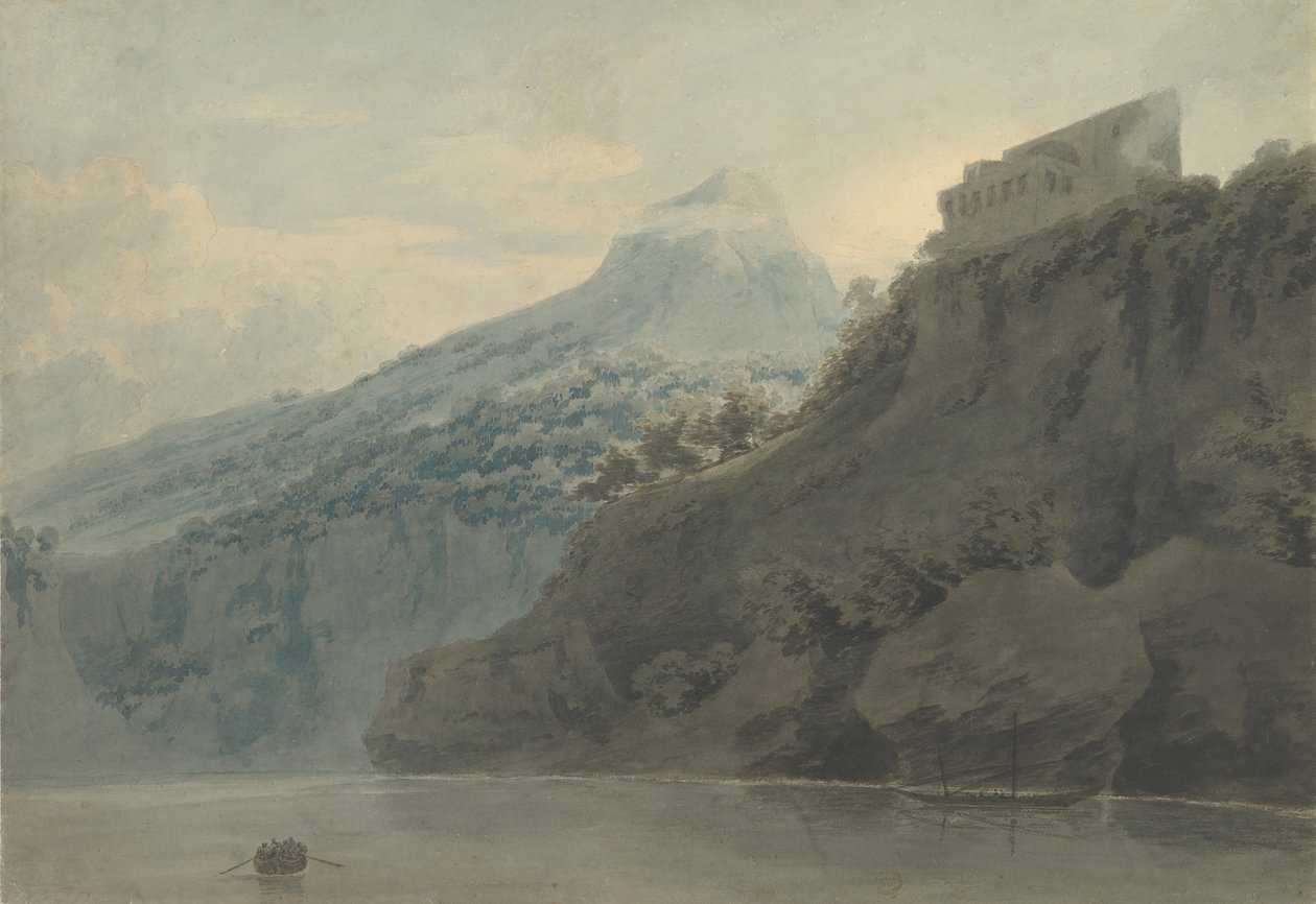 Ved Salernobukten nær Vietri, september 1782 eller senere. av John Robert Cozens