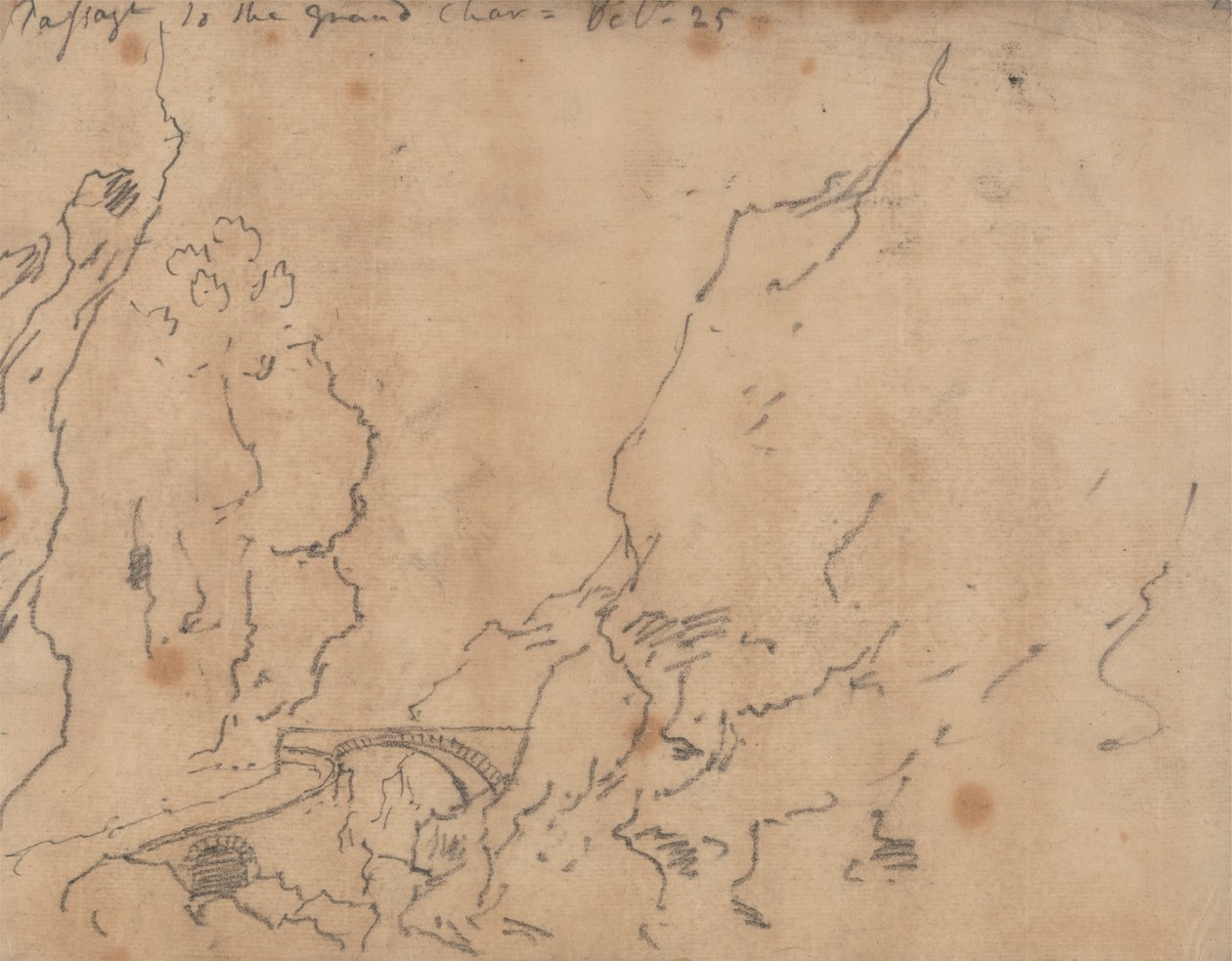 Passasje til Grand Chartreuse av John Robert Cozens