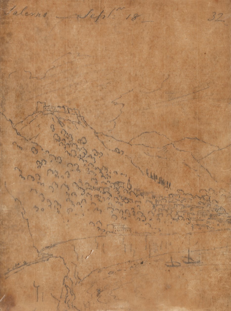 Salerno, 18. september av John Robert Cozens