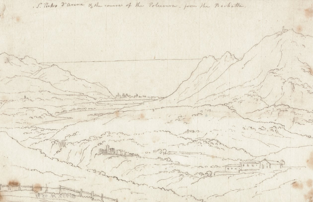 Saint Pier d'Arena av John Robert Cozens