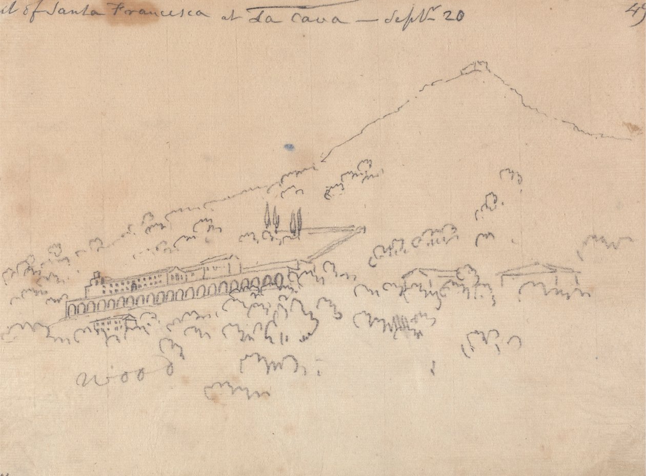 Santa Francesca på La Cava, 20. september av John Robert Cozens