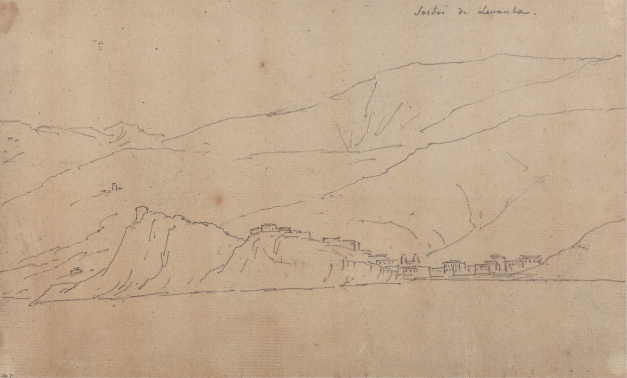 Sestri di Levante av John Robert Cozens