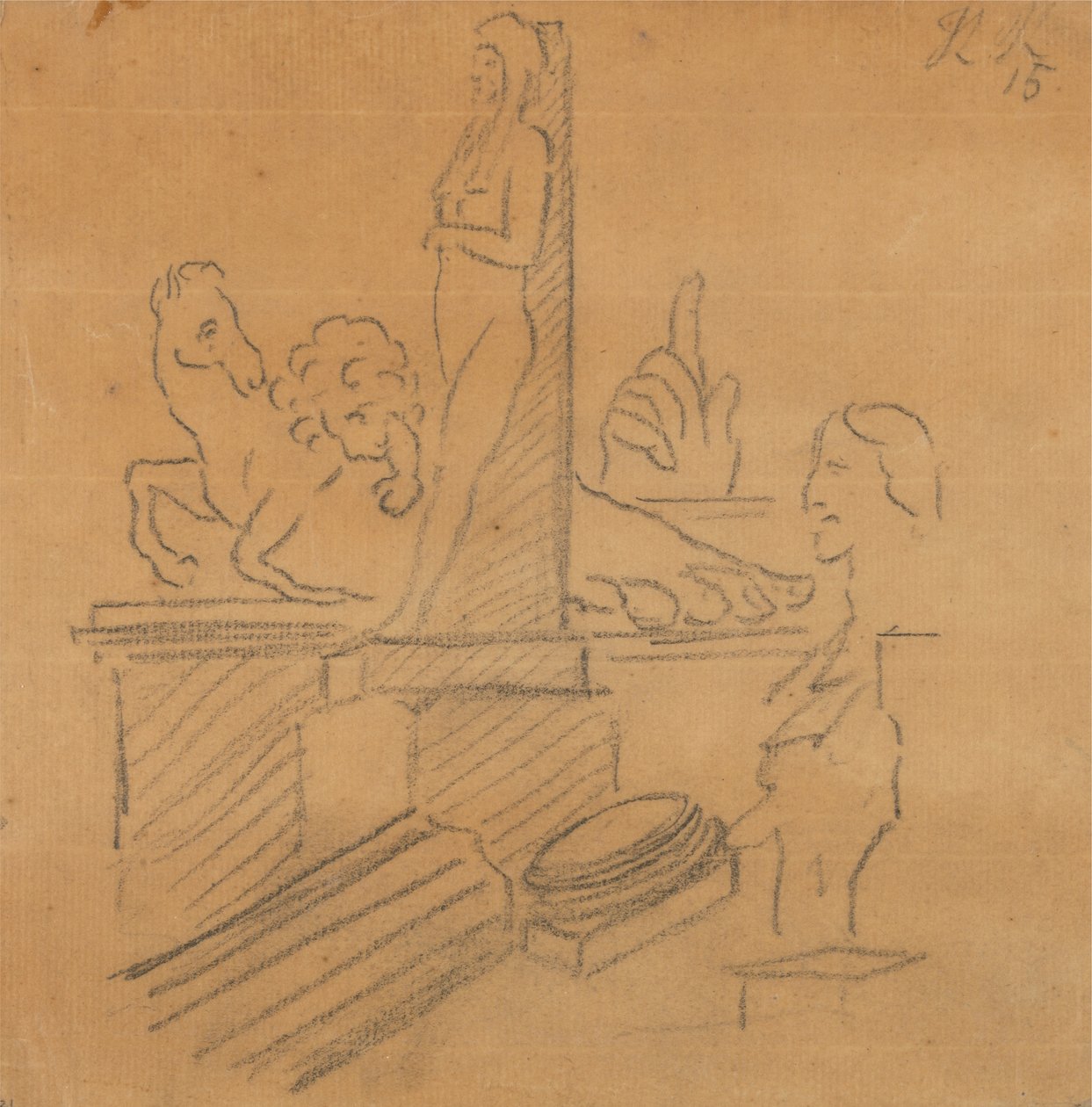 Statuer og ruiner av John Robert Cozens