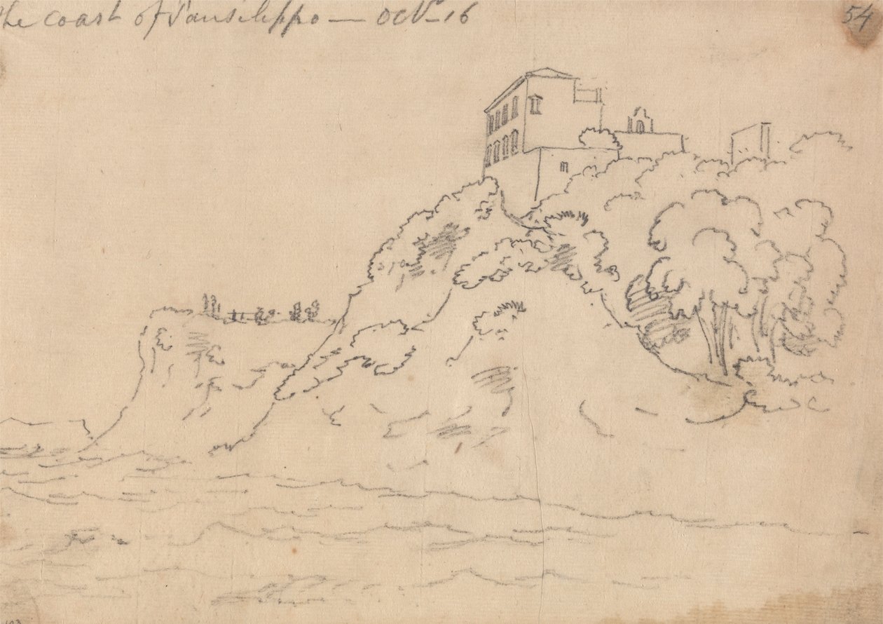 Kysten av Posillipo, 16. oktober av John Robert Cozens